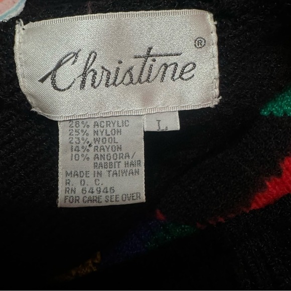 Vintage Wool blend Large Holiday sweater - Picture 9 of 15